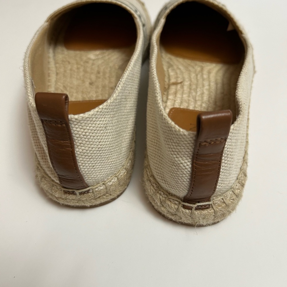 Lauren Ralph Lauren Caylee Canvas and Jute Flat Shoes Size 8B. - Picture 7 of 12